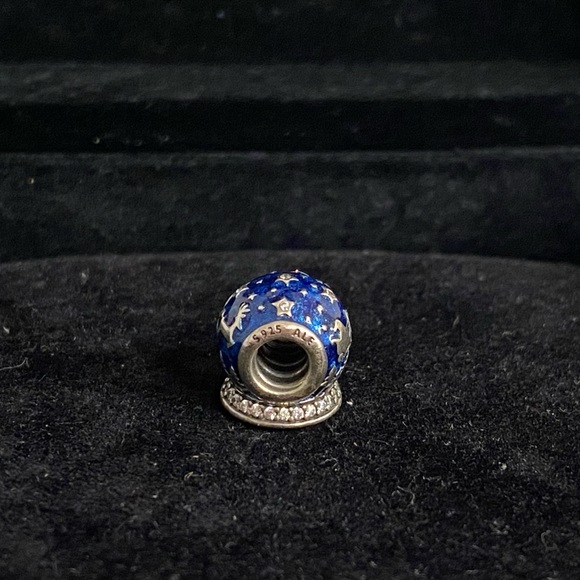 Pandora Silver Enamel Christmas Night Bead - Picture 3 of 4